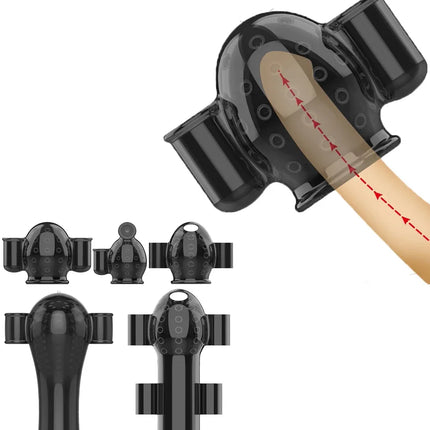 Delay Lasting Glans Trainer – Male Erection & Penis Trainer with Vibrator, Masturbation Sleeve for Enhancement, Sex Toys for Men