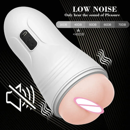 Automatic Male Masturbator Blowjob Sucking  Massager Pocket Pussy Real Vagina Machine Penis Train Cup Adult Sex Machine Toys Men