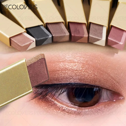 Two-color Push-pull Eye Shadow Stick, Multi-color Selection, One-touch Shape, Long-lasting and Natural, Eye Cosmetics