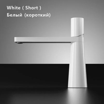 Modern Basin Faucet Brass Bathroom Sink Faucet Hot and Cold Water Mixer Tap WC Deck Mount Washbasin Faucets Bathroom Accessories