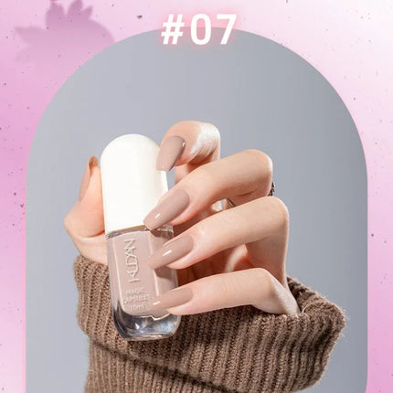 Water-based Nail Polish Tearable Baking Free Solid Color Nail Polish Gel Professional Semi-Permanent Varnish Nail Salon Polish