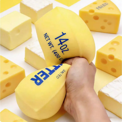 Squishy Soap Anti-Stress Toy Simulated Butter Stress-Relieving Fidget Toy Squishy Ball Relaxing Gift Party Favor Birthday Gift D