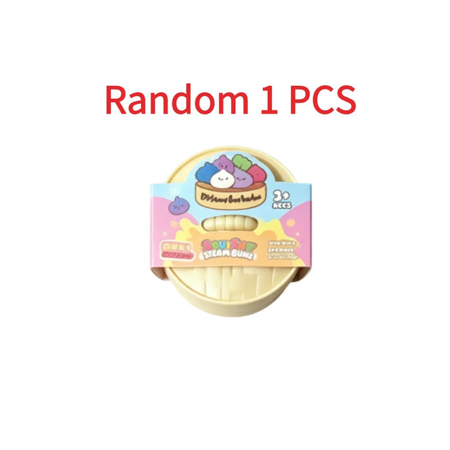 Blind Box Colorful Simulated Dumpling Squishy Relaxing Stress Relief Anxiety Reduction Happiness Enhancement Rebound Squeeze Reliever Toy