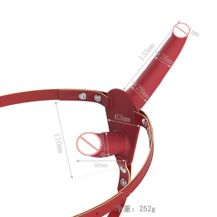 Strap On Wearable Double Penetration Cock G-Spot Dildo Panties for Lesbian Anus Vagina Massager Couples Sex Toys Adult Products