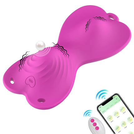 APP Remote Control Butterfly Vibrator Wearable Dual Motor Vibrating Vagina Clitoris Stimulator Sex Toys Adults Masturbation