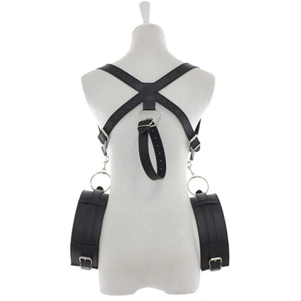 Adult Sex Bondage BDSM Thigh Harness With Handcuff Posture Restraints Sex Games Toys Fetish SM Products For Couple Sex Shop