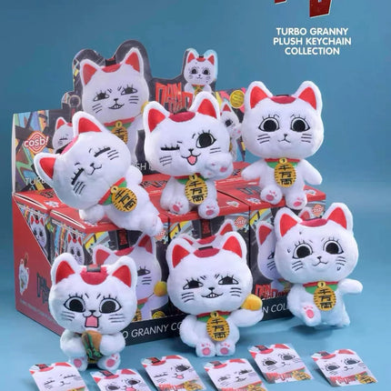 In Stock Original Dan Da Dan Turbo Granny Cosbi Plush Pendant Blind Box Kawaii Cat Action Figure Surprise Box Birthday Gift