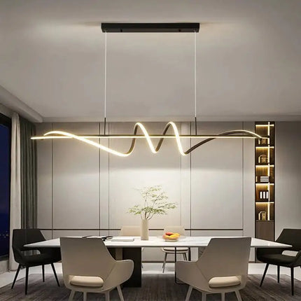 Simple Led Pendant Lights Modern Hotel Homestay Restaurant Bedroom Bar Long Chandelier Modern Home Interior Decor Lighting Lamps