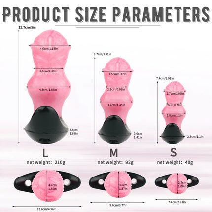 FISTSX Silicone Anal Dildo Mouth Gag Horse 10 Modes Bullet Vibrator Adjustable Leather BDSM Sex Toys For Woman Bondage Anal Plug