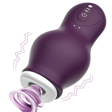 Automatic Sucking Male Stroker 7 Vibration Suction Modes 3D Realistic Texture Body Safe Material Solo Play Adult Toy for Men 18+
