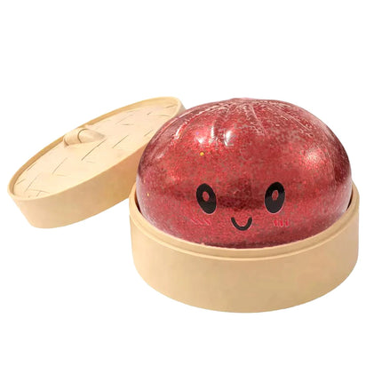 Glitter Dumpling Mystery Box: 6 Colors Random Stress Balls, Aesthetic Desktop Sensory Toy, Creative Office Fidget Gift