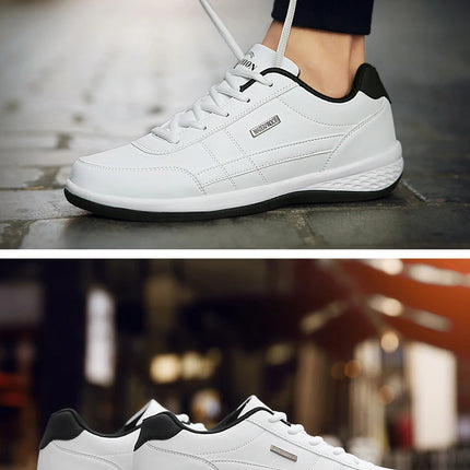 Pu Leather Men Shoes Sneakers Trend Casual Breathable Leisure Male Sneakers Non-Slip Footwear Vulcanized Shoes Tenis Masculino