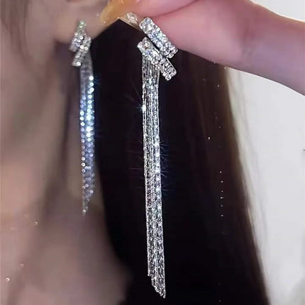 New Fashion Trend Unique Design Elegant Delicate Zircon Butterfly Tassel Earrings For Women Jewelry Wedding Party Premium Gifts