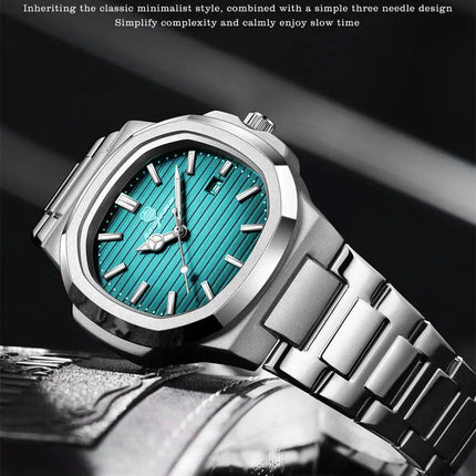 2025 New For Men Fashion Brand Male Watch Waterproof Luminous Stainless Steel Watches  Date Week Casual Quartz Men's Clock Reloj