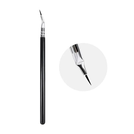 Bent Liner Makeup Brushes Angled Eyeliner Brush Eyeshadow Eye Brow Brushes Tool Fine Eyeliner Brushes Eye Contour Makeup Tool
