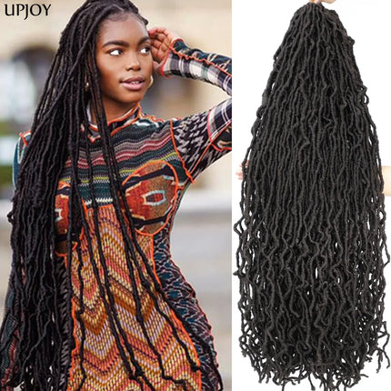 36 inch New Soft Locs Crochet Hair 18 24 inch Faux Locs Braids for Butterfly Dreadlocks Crochet Braid Hair Synthetic Locs Hair