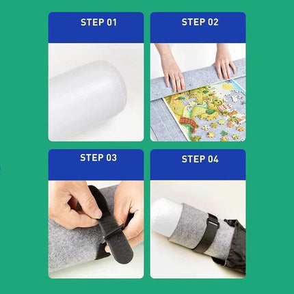 Professional Puzzle Roll Mat Blanket Felt Mat up to 1500/2000/3000 Pieces Accessories Puzzle Portable Travel Storage Bag