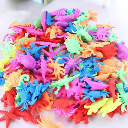 30PCS Growing in Water Bulk Swell Sea Creature Various Kinds Mixed Expansion Toy Colorful Creative Magic Toys
