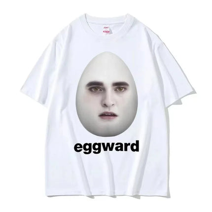 Hot Twilight Eggward Funny Meme T Shirt Edward Cullen Parody Humor T-shirt Men Women Casual Cotton Short Sleeve T-shirt Tops