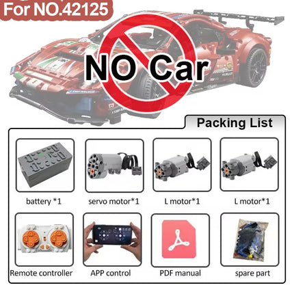 MOC 42110 Technical App Control RC Motor Set Modification Building Blocks Kit for Land SUV Defenders Rover Car DIY Bricks Toys
