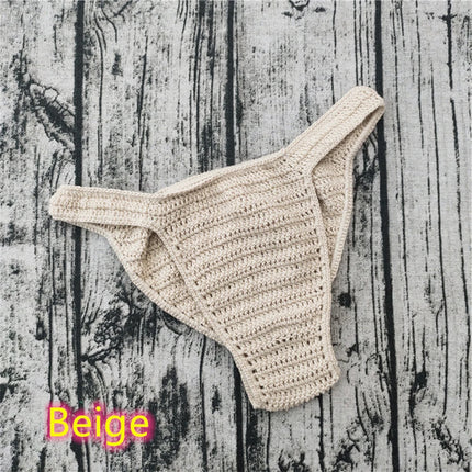Hot Men Women Breathable Underwear Hand Crochet Low Rise Swimming Sunbathing Male Boxers Panties Briefs Шорты Мужские 남성트렁크팬티