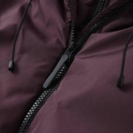 Women Peplum Ski Jackets Hooded Stand Collar Belt Waist Zipper Solid Puffer Jacket Fashion Sheath Warm Sport Winter 2025 Skiwear