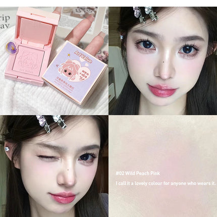 4-in-1 Embossed Matte Blush Makeup Palette Nude Eyeshadow Cheek Blusher Contouring Four-layer All-in-one Box Brightening Makeup