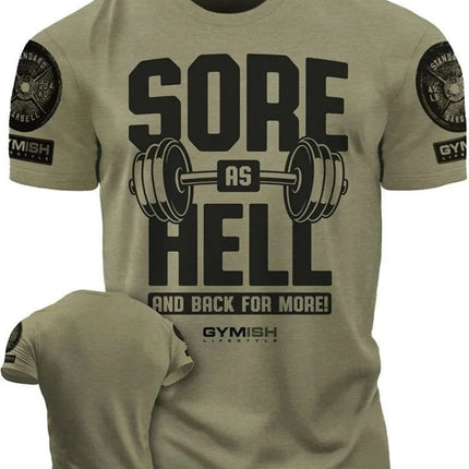 Summer new Adrenaline Power Workoout gym men's breathable round neck T-shirt high-quality letter printed casual top