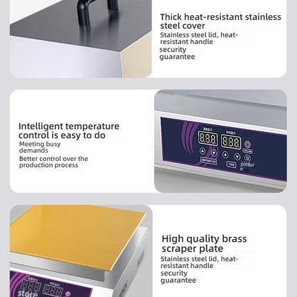 HomeWise Souffle Maker Souffle Machine 2600W Double Plates Fluffy Japanese Souffle Pancakes Maker Fluffy Pancake Schwa Machine