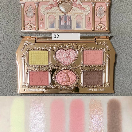 Little Angel Flower Knows Eyeshadow Palette Eye Glitter Make Up Palette Long Lasting 9 Color Eye Shadow For Girl And Women