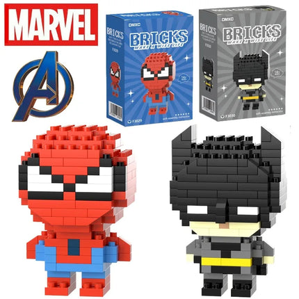 Marvel Spider Man Building Block Deadpool&Venom Iron Man figure Marvel Legends Cartoon Character Model Toys for Children Gifts