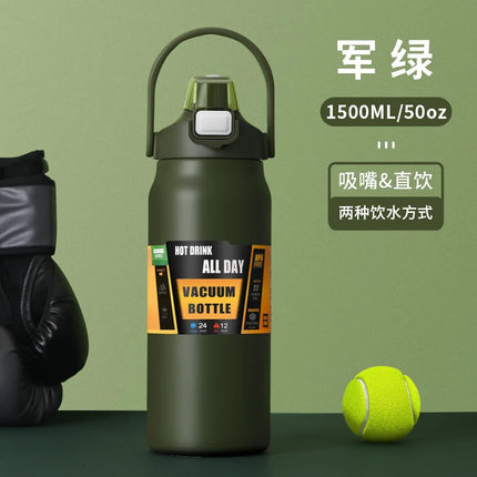 Vacuum Insulated Thermos Water Bottle BPA-Free Stainless Steel Water Bottles Flask for Cold & Hot Drink Coffee Office Home