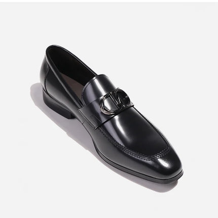 Men's Formal Shiny Handmade Leather Shoes Set Foot Business Casual Slip-on Shoe Shoes