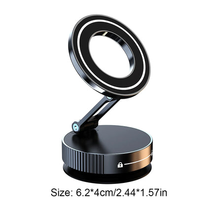 Vacuum Magnetic Phone Holder 360°Rotate Car Hands-Free Cell Phone Rack Foldable Swivel Stand Suction Cup Universal Car Brackets