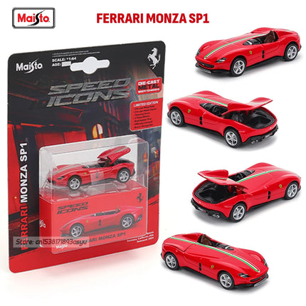 Maisto 1:64 Ferrari 812 Superfast SF90 SP1 Lamborghini 37 Chassis full alloy die-casting car model collection gift toys