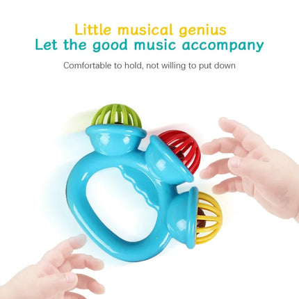 1/4PCS Newborn Hand Rattle Ball Baby Toys Grasping Hand Bell Sensory Toys Kids Safety Materials Toys for Baby Children