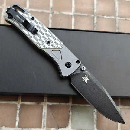 JUFULE 535 KITH Bugout Aluminum Handle Ball Bearings Mark M390 Pocket EDC Tool Camping Hunting Fish Utility Folding Blade Knife