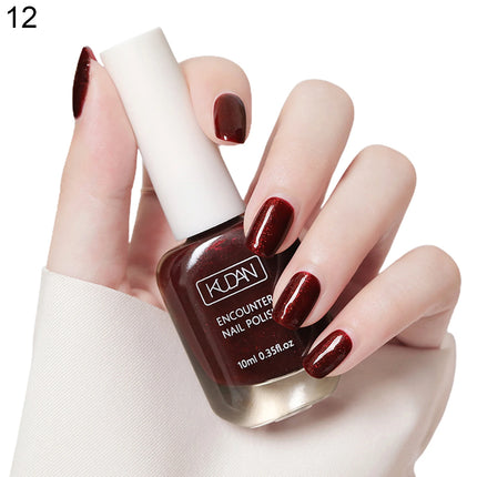 16 Colors Water-Based Nail Polish Set 10ml Nude Red Pink Peel-Off Air-Dry Nail Art Polish Kit Manicure No Need Lamp