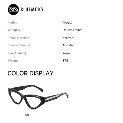 BLUEMOKY S Size Handmade Acetate Prescription Glasses For Women Cat Eye Myopia Optical Eyeglasses Progressive Myopia Eyewear