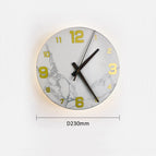 White Digital Clock / D230mm / LED 10W|Cool Neutral Warm