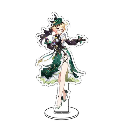 Genshin lmpact Anime Figure Acrylic Stand Lauma Flins Aino Ineffa Model Plate 1pc Desk Decor Standing Sign Game Fans Gifts Key