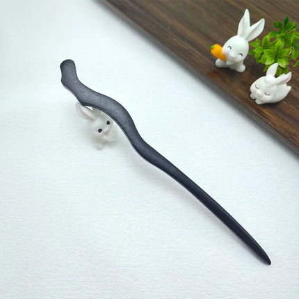 Vintage Simple Hair Accessories Chinese Style Wooden Hair Clips Antiquity Handmade Traditional Hair Fork Retro Hair Sticks 2025