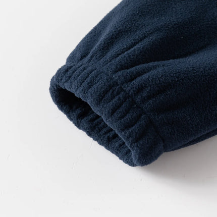 Winter Clothes Children's Clothing New Children's Polar Fleece Jacket Boy Baby Color Matching Casual Tops Casual Simple