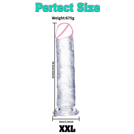 Realistic Dildo Adult Toys Transparent Dildo Suction Cup Jelly Women Erotic Sex Toys Soft Clitori Vaginal Masturbators Penis