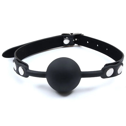 Silicone Gag Ball Erotic Adult Games Sex tools Leather Belt Bondage Restraints Slave Fetish Women Mouth Gag Sex Toys For Couples