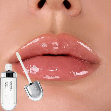3D Hydra Lipgloss Mirror Lip Glaze Shimmer Moisturizing Pearlescent Color Liquid Lip Gloss Plump Glossy Non Stick Cup Balm ﻿