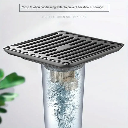 Floor Drain Core, All Copper, Odor Proof Core, Drain Guard Sewer Backflow Preventer, Deodorization Drain Plug Hair Stopper, Hair
