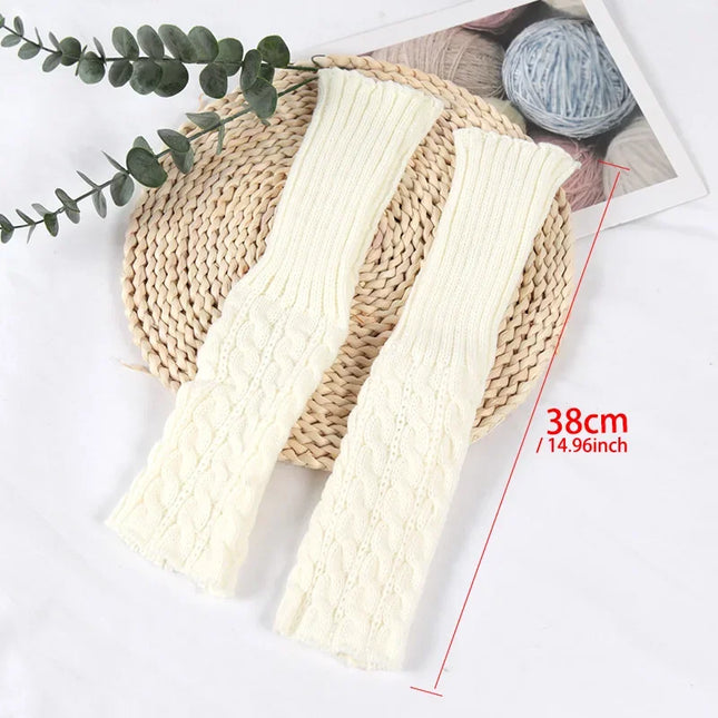 Sweet Children Leg Warmers Lolitas Twist Knitted Socks Korean Baby Girls Warm Foot Cover Guards Elastic Versatile Elephant Socks