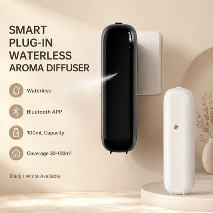 NAMSTE Smart Bluetooth Aroma Diffuser Machine Wall Mounted  Waterless Plug in Scent Machine for Home Office Bathroom Corridor
