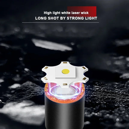 Mini Portable LED Flashlight Built-in Battery Torch With Pen Clip Tail Magnet USB Rechargeable Outdoor Camping Fishing Lantern